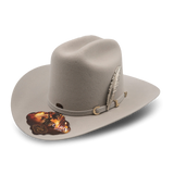 Texana 4X Lana Fina Gris C/Pluma Metálica