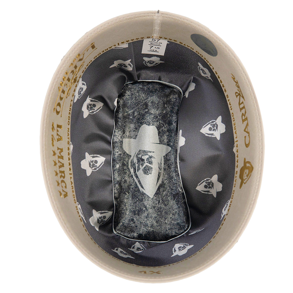 Texana 4X Lana Fina Gris C/Pluma Metálica