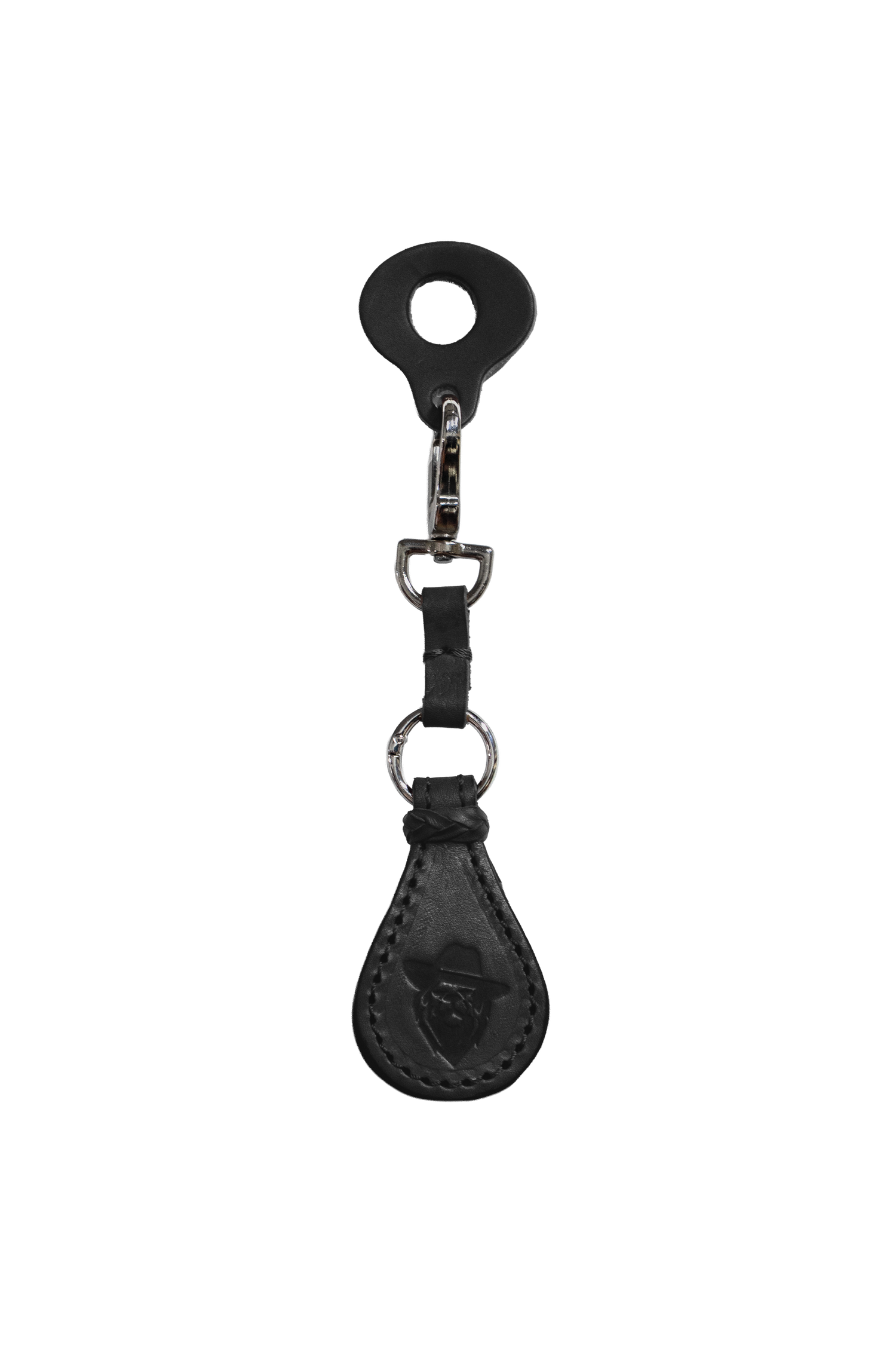 PORTASOMBRERO CUERO NEGRO