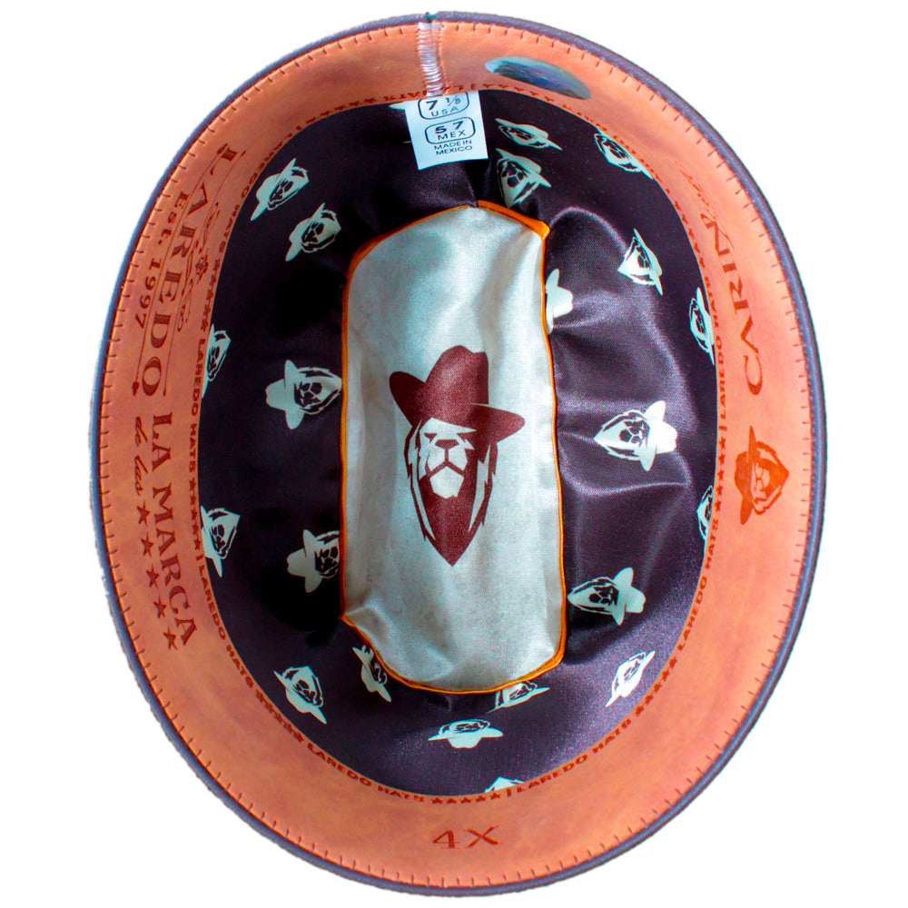 Texana 4X Lana Fina Banana C/Pluma Metálica