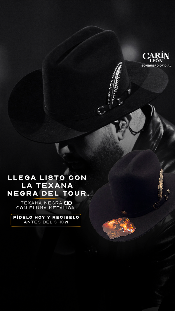 Fan con texana en concierto 3